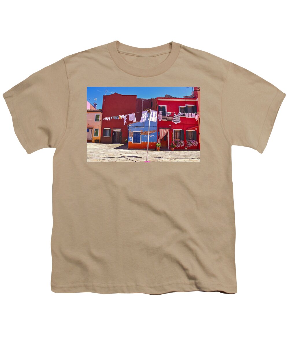 Burano Youth T-Shirt featuring the photograph Drying Time by Shannon Kelly