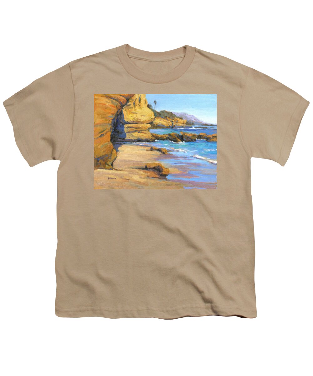 South Youth T-Shirt featuring the painting End of Summer by Konnie Kim
