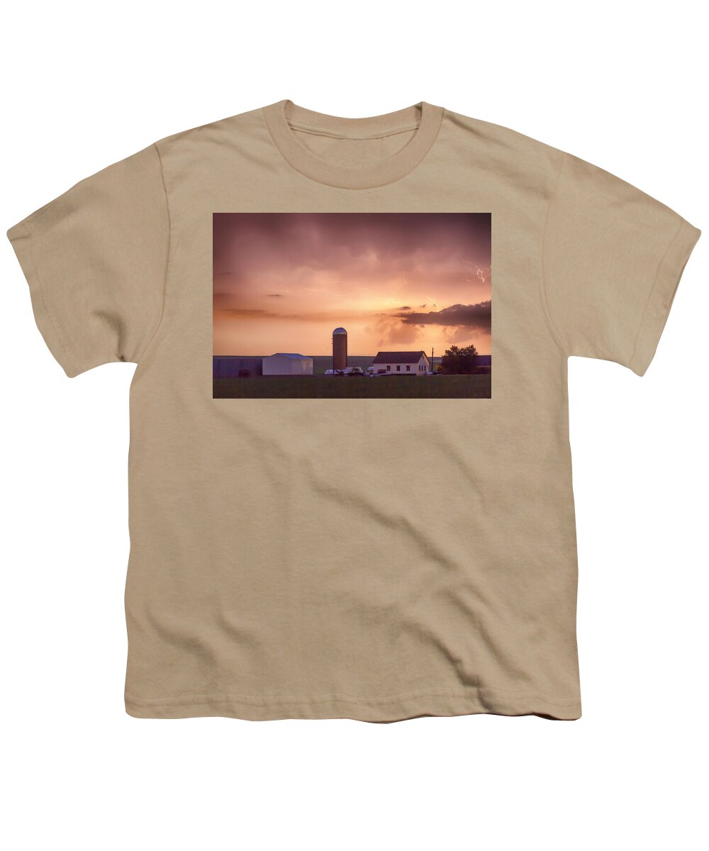 Country Youth T-Shirt featuring the photograph Evening Country Storm by James BO Insogna