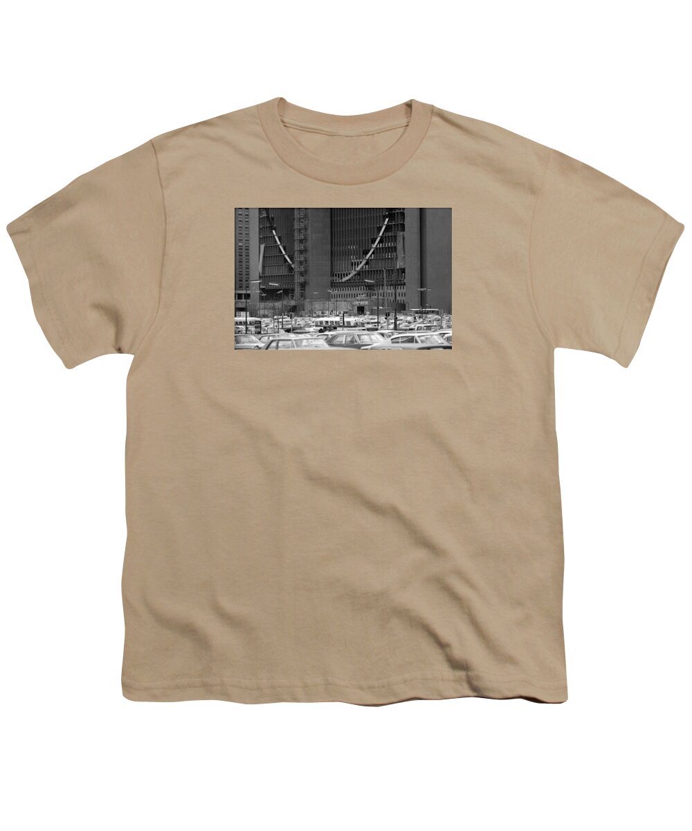 Actions Youth T-Shirt featuring the photograph Federal Reserve under construction by Mike Evangelist