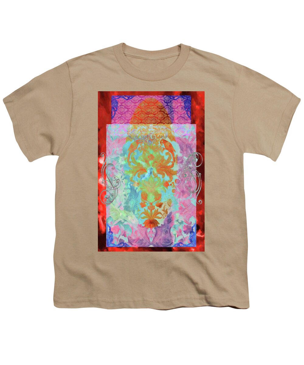 Design Youth T-Shirt featuring the mixed media Flourish 8 by Priscilla Huber