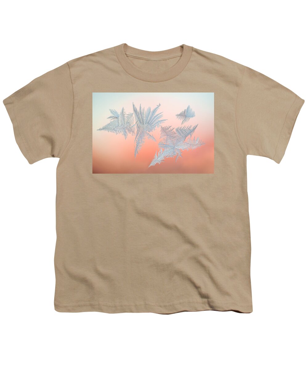 Abstract Youth T-Shirt featuring the photograph Frozen Fractals 01 by Jakub Sisak