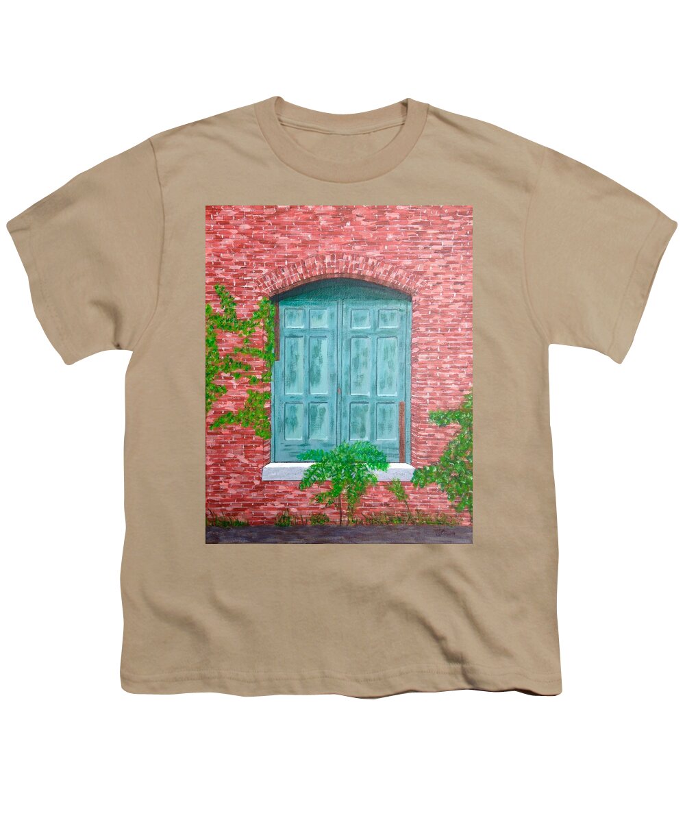 Old Mill Brick Building Youth T-Shirt featuring the painting Gateway to the Past by Cynthia Morgan