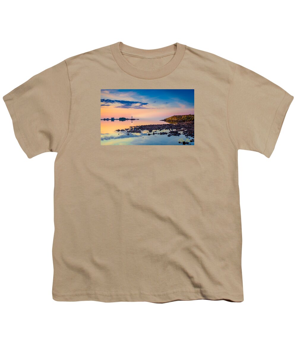 Buildings Youth T-Shirt featuring the photograph Harbor Like Glass by Rikk Flohr