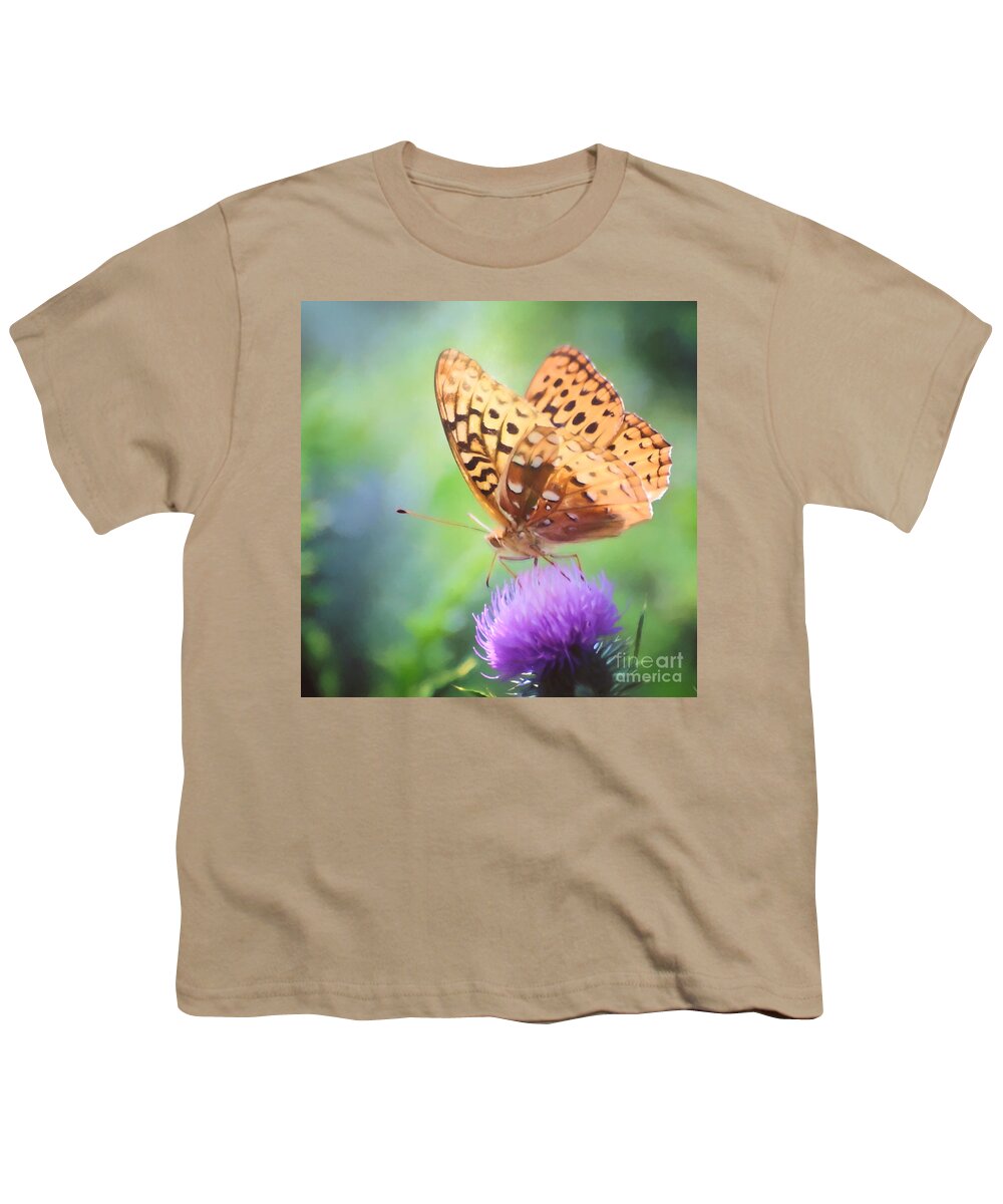 Butterfly Youth T-Shirt featuring the photograph Hope Is .... by Kerri Farley