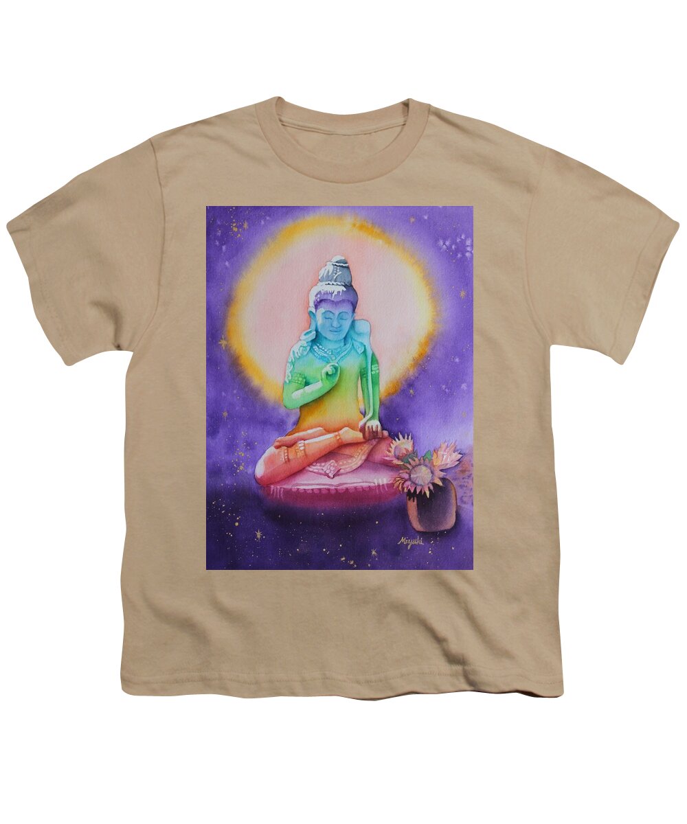 Chakras Youth T-Shirt featuring the painting Inner Light by Kelly Miyuki Kimura