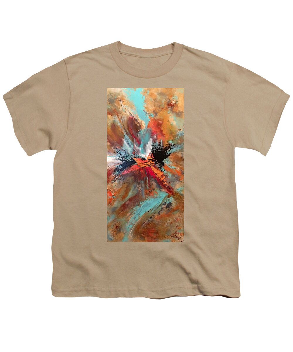 Abstract Youth T-Shirt featuring the painting Intrepid by Soraya Silvestri