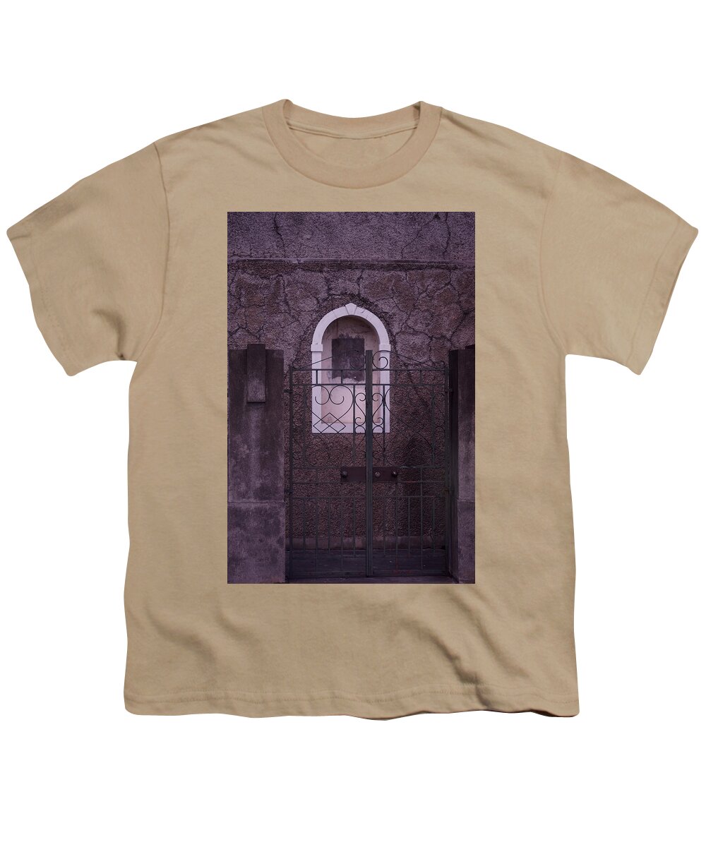 Wrought Iron Gate Youth T-Shirt featuring the photograph Iron Gate by Brooke Bowdren