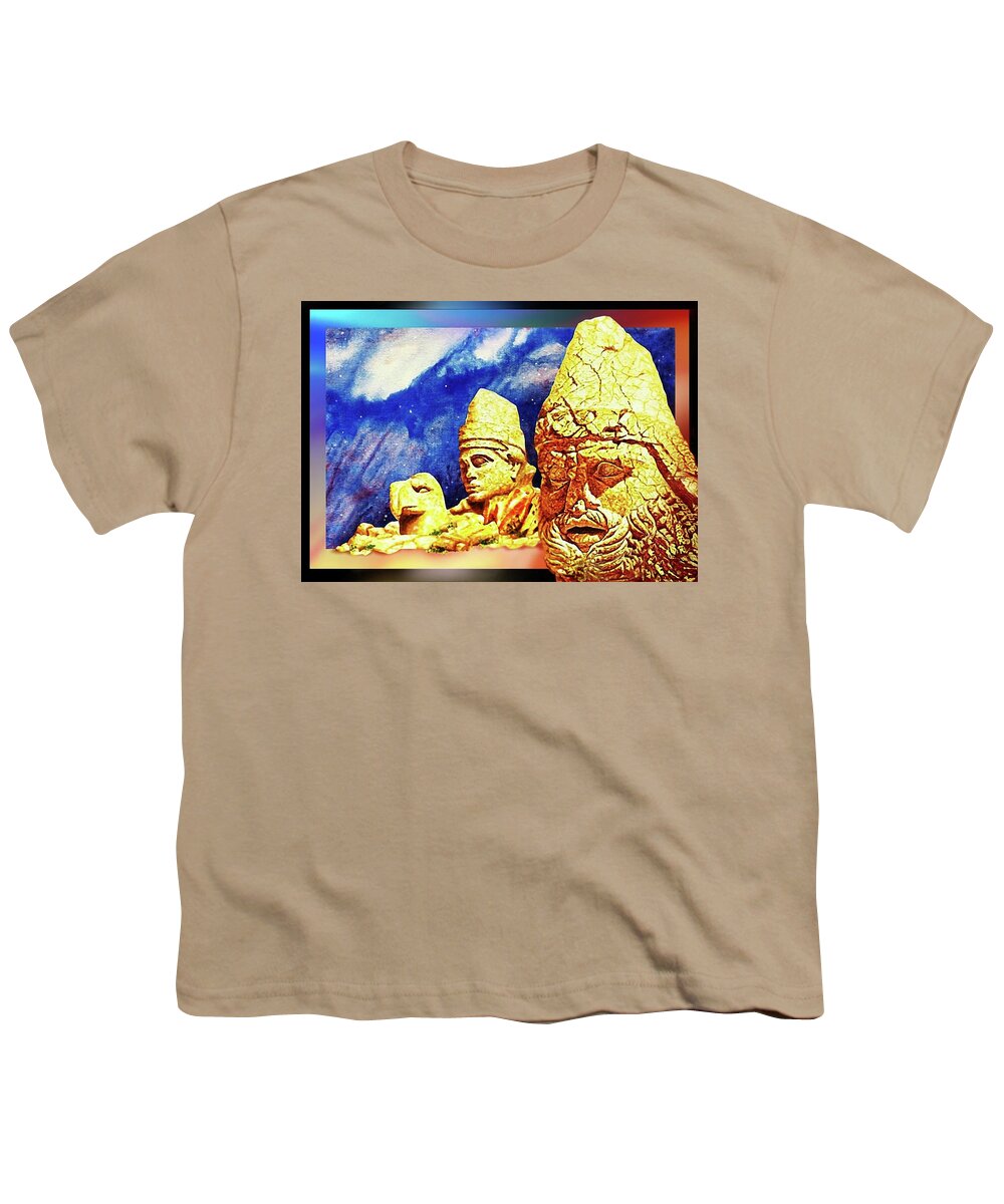 Ancient Empires Youth T-Shirt featuring the painting Irreplaceable  Ancient Glory by Hartmut Jager