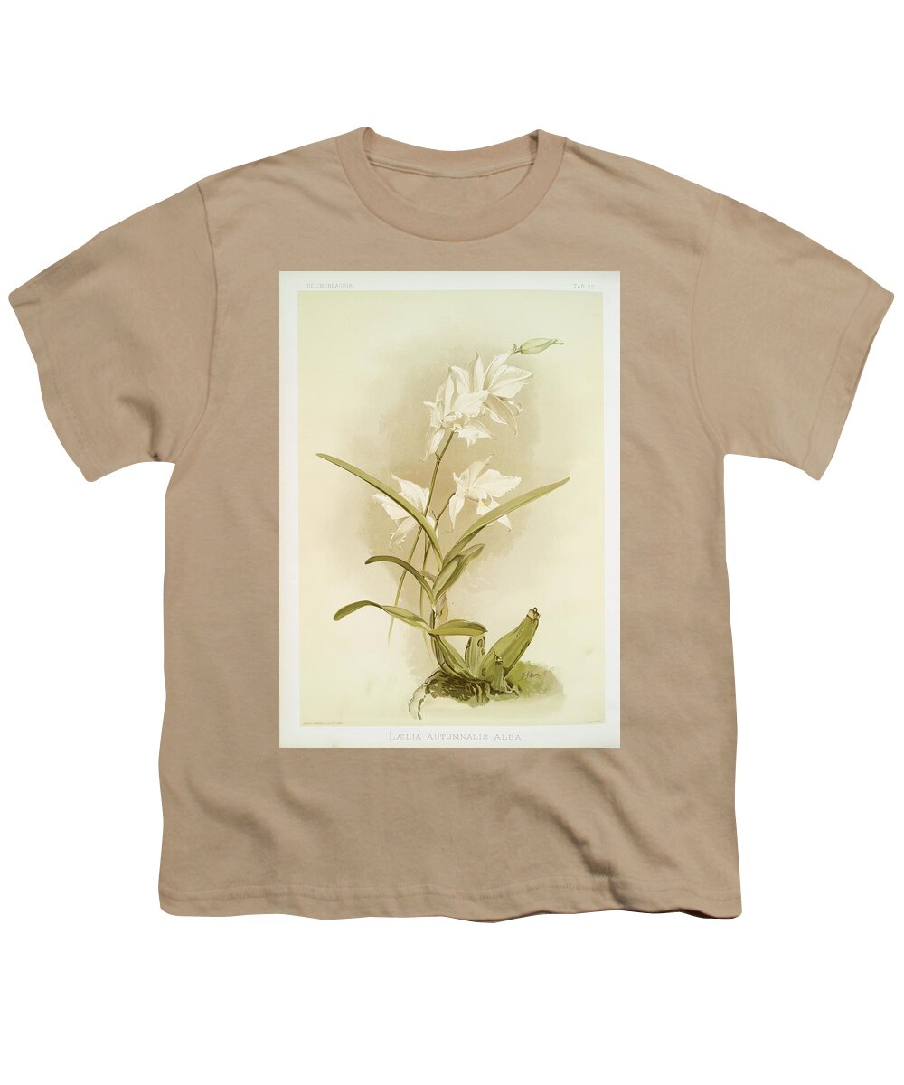 Botany Youth T-Shirt featuring the photograph Laelia Autumnalis Alba by Ricky Barnard