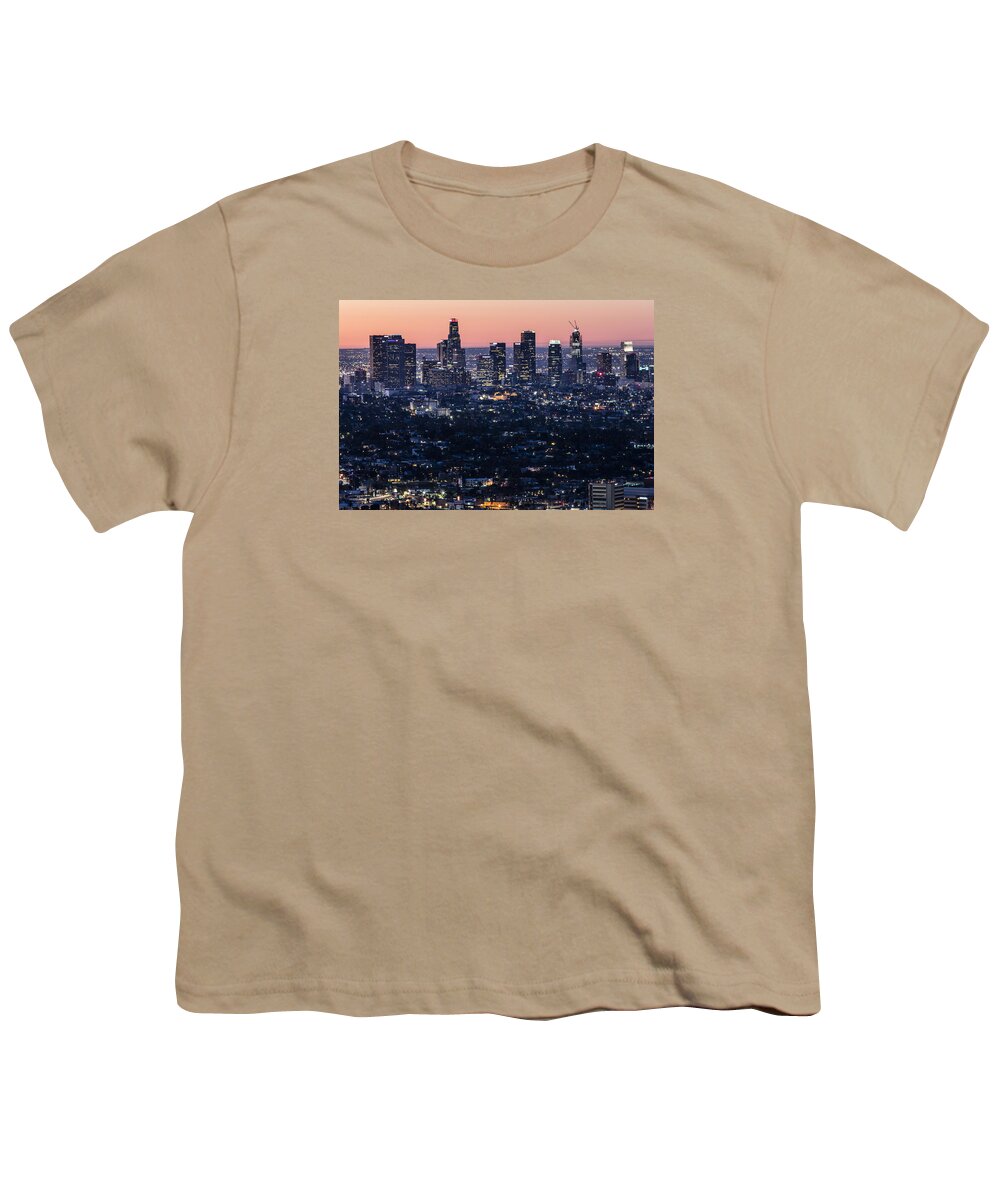 Los Angeles Youth T-Shirt featuring the photograph Los Angeles Sunrise Close Up by John McGraw