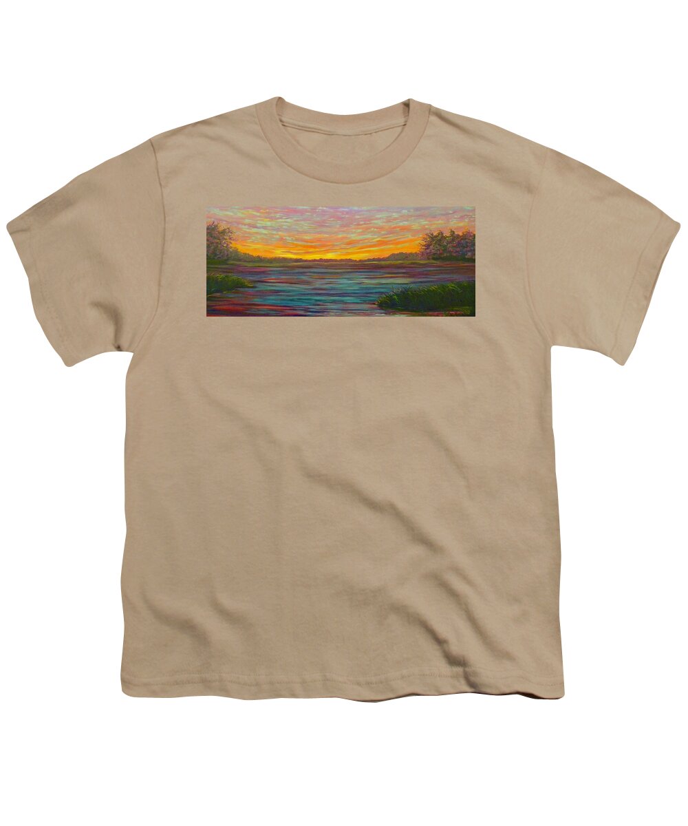 Morning Youth T-Shirt featuring the painting Southern Sunrise by Jeanette Jarmon