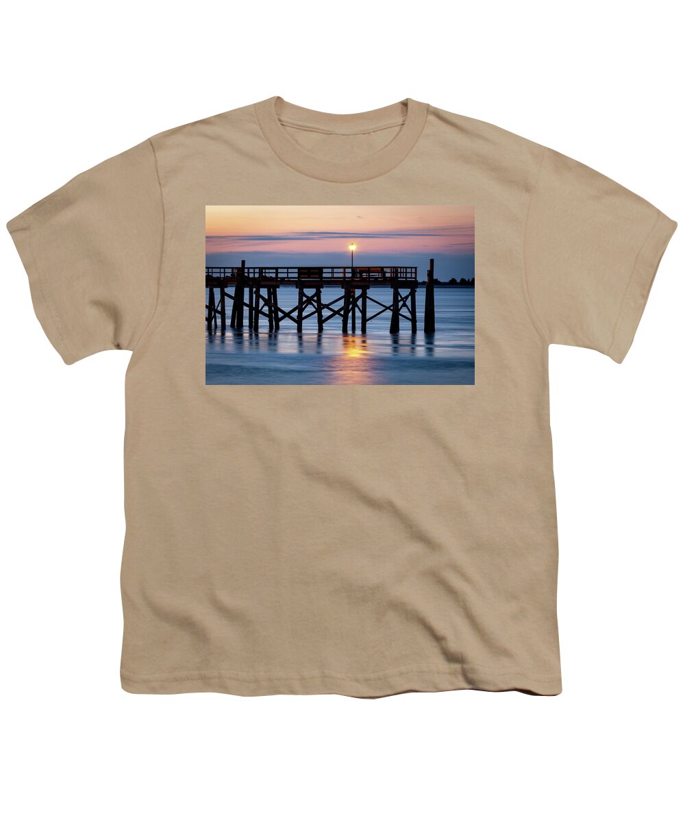 Southport Youth T-Shirt featuring the photograph Morning Reflections in Southport by Nick Noble