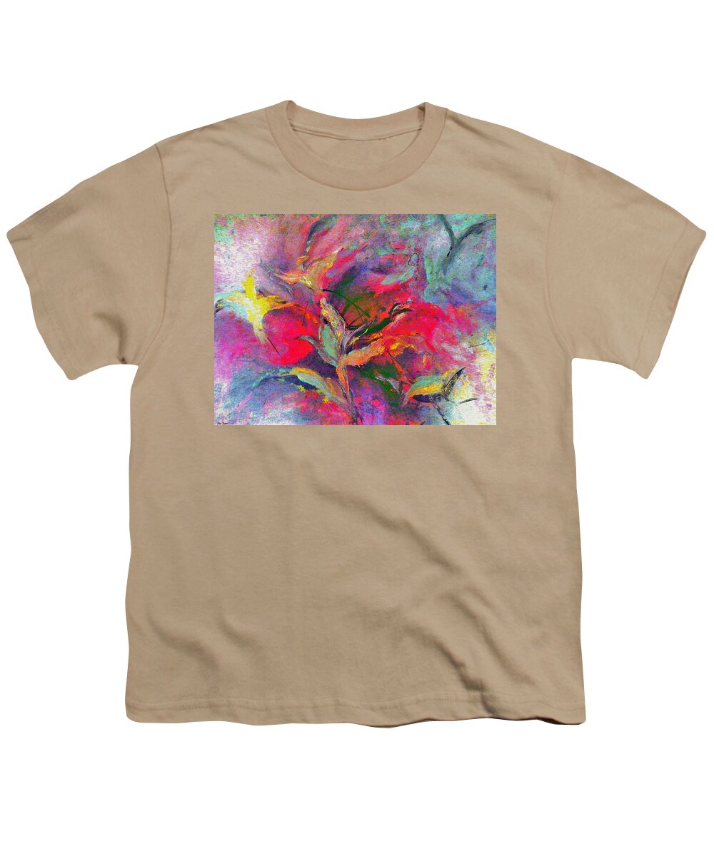 Nature Youth T-Shirt featuring the painting Nature Spirits Original by Lisa Kaiser