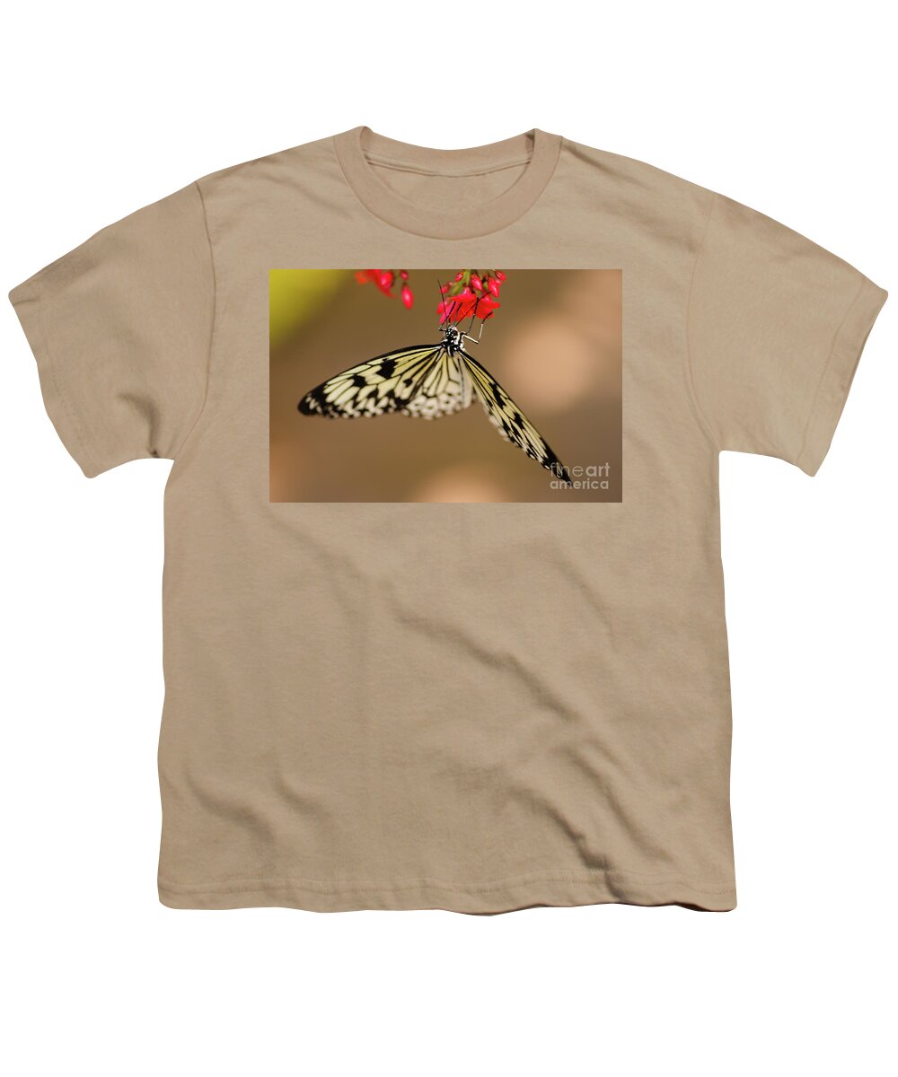 Butterfly Youth T-Shirt featuring the photograph Nick's Butterfly Macro by Nick Boren