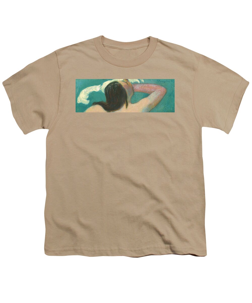 Gauguin Youth T-Shirt featuring the painting Ondine II by Paul Gauguin
