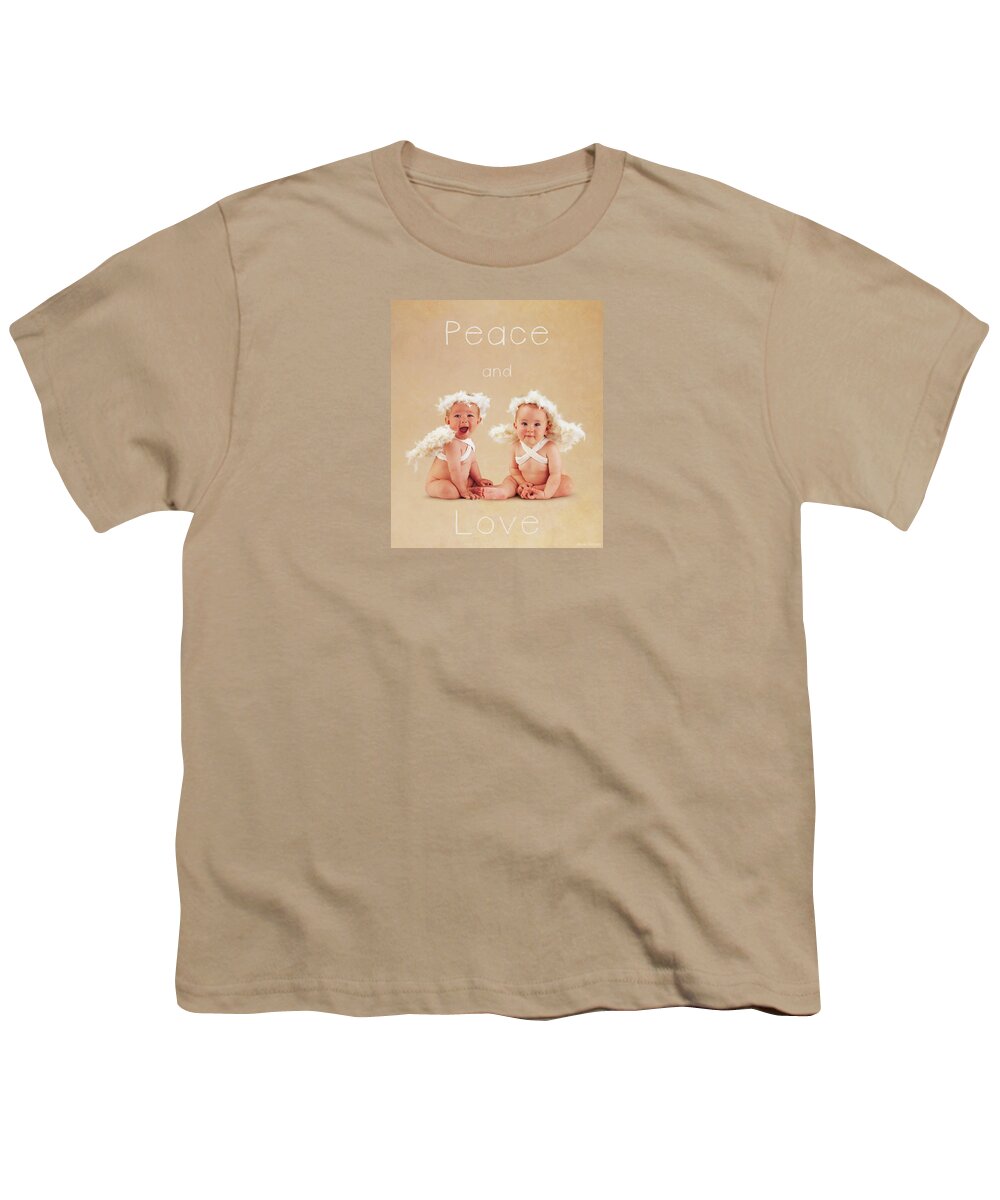 Peace Youth T-Shirt featuring the photograph Peace and Love by Anne Geddes