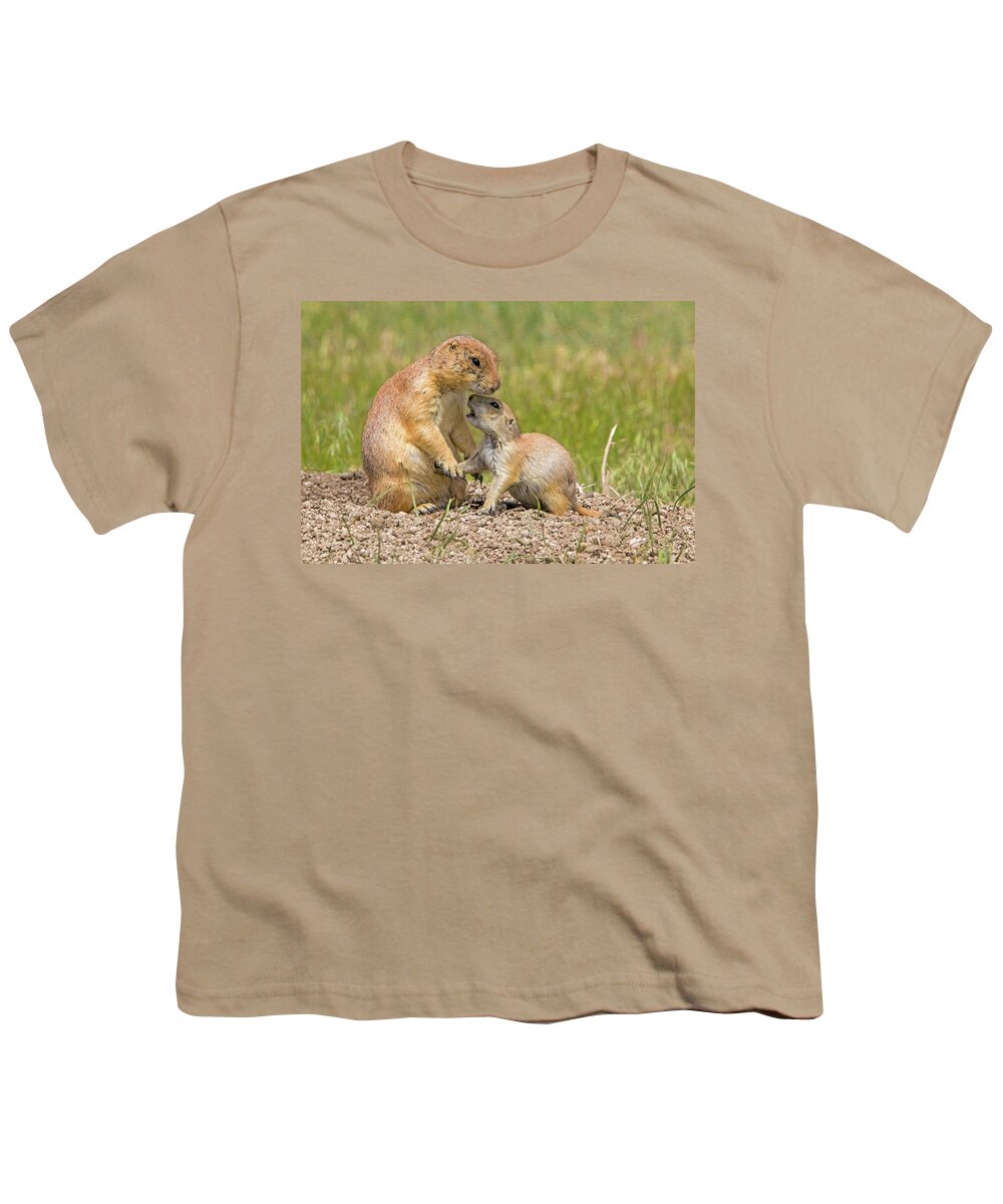 Grasslands Youth T-Shirt featuring the photograph Pleeeease Mom by Ira Marcus