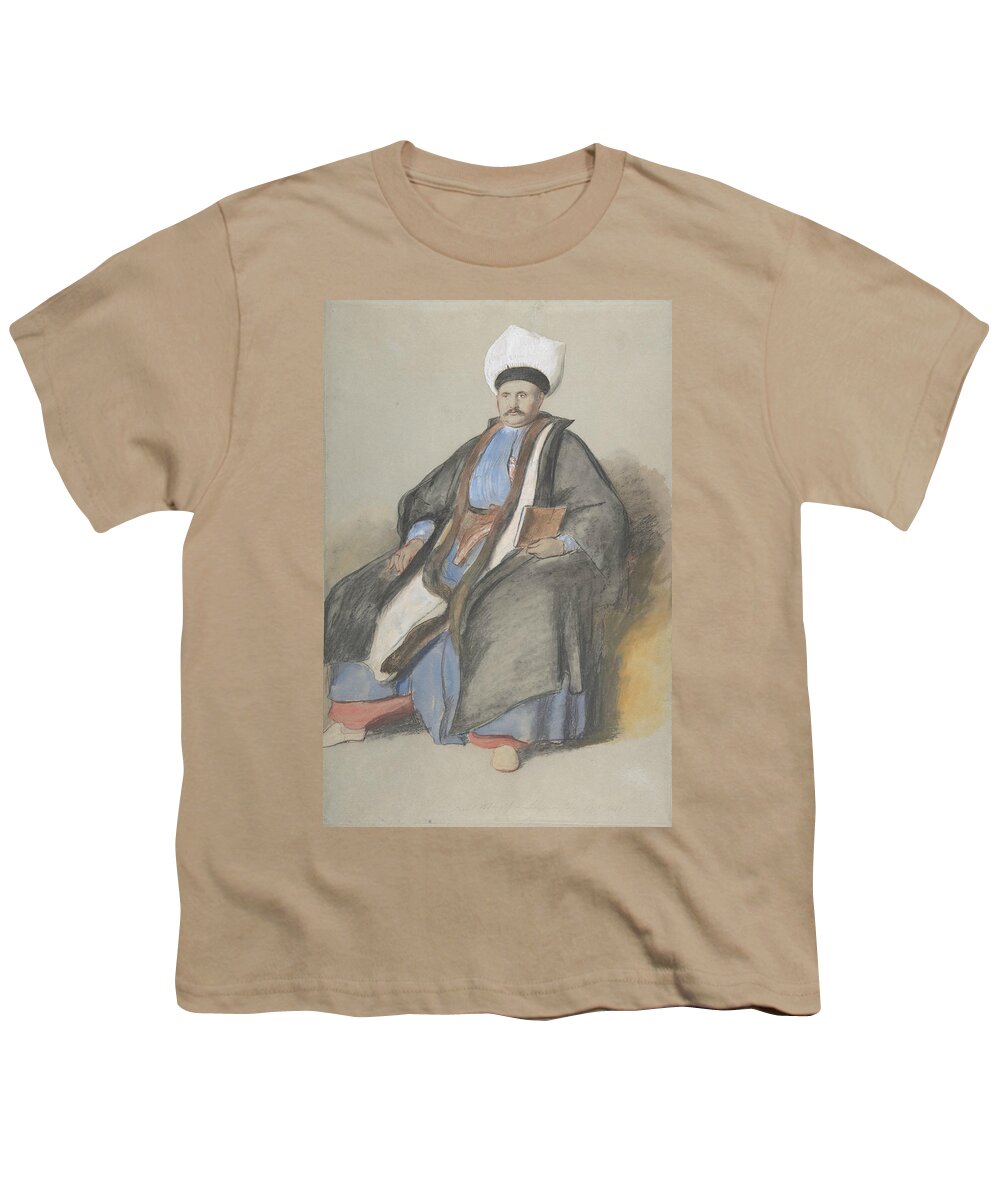 Scottish Art Youth T-Shirt featuring the drawing Portrait of Abram Jacob Messir by David Wilkie