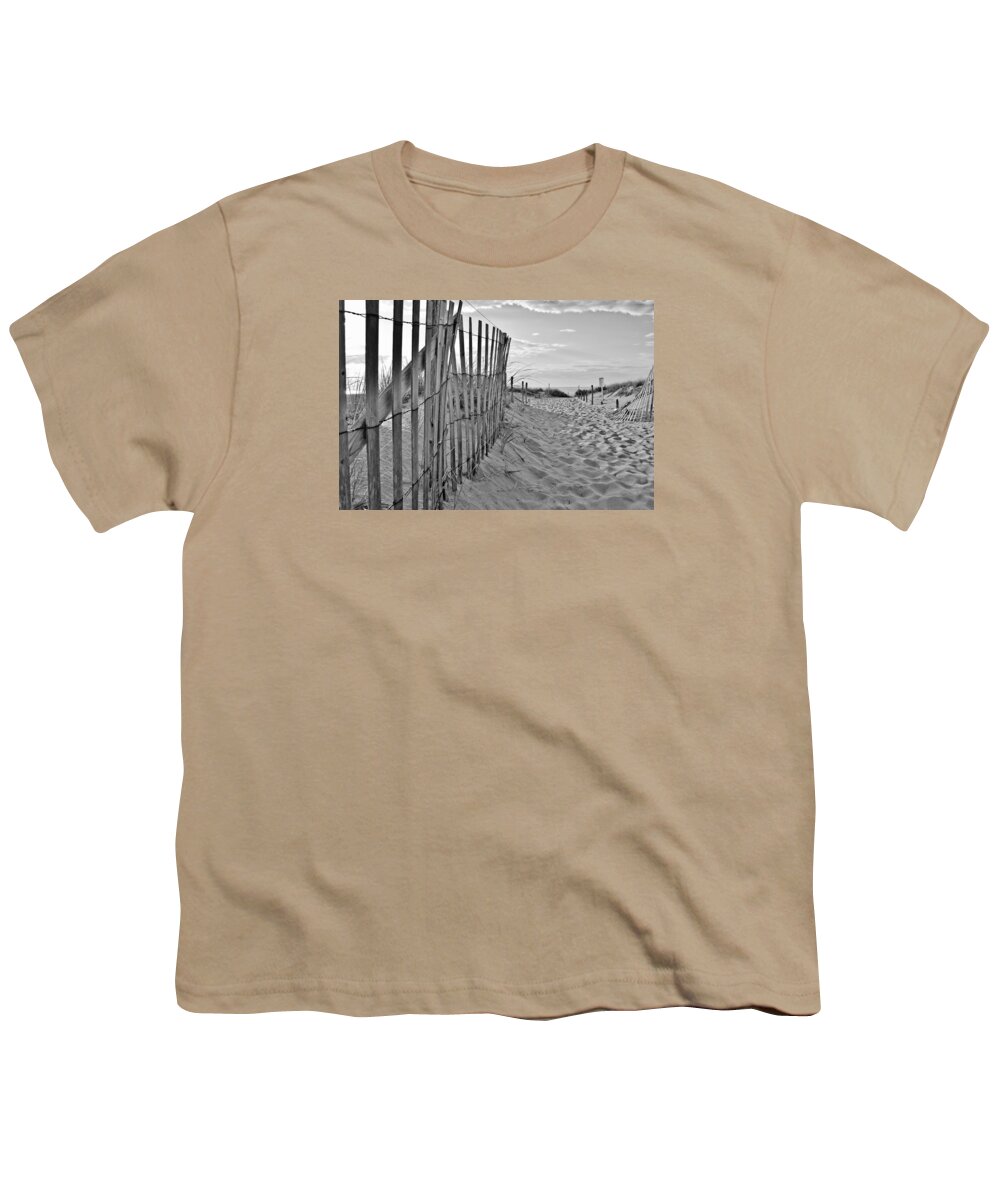 Race Point Beach Youth T-Shirt featuring the photograph Race Point Beach Path by Marisa Geraghty Photography