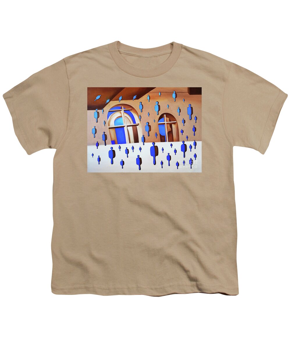 Goolge Images Youth T-Shirt featuring the painting Rising Air by Fei A