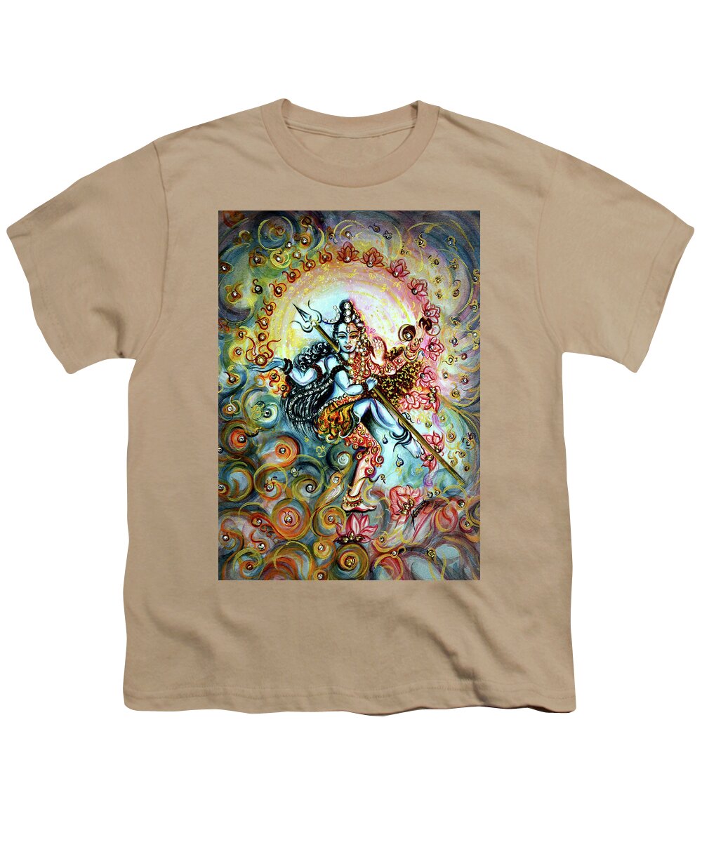 Shiv Youth T-Shirt featuring the painting Shiva Shakti by Harsh Malik