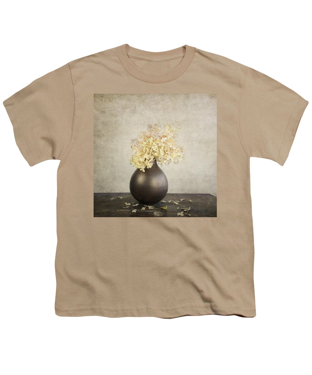 Classic Still Life Youth T-Shirt featuring the photograph Still Life With Hydrangea by Theresa Tahara