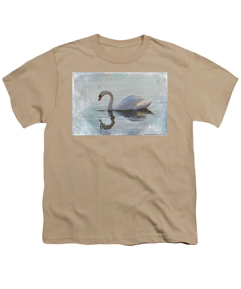 Swan Youth T-Shirt featuring the photograph Summer Drift by Jill Love