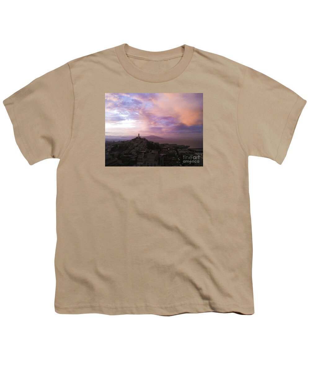 Landscipe Youth T-Shirt featuring the photograph Sunset on the Bay by Joyce Creswell