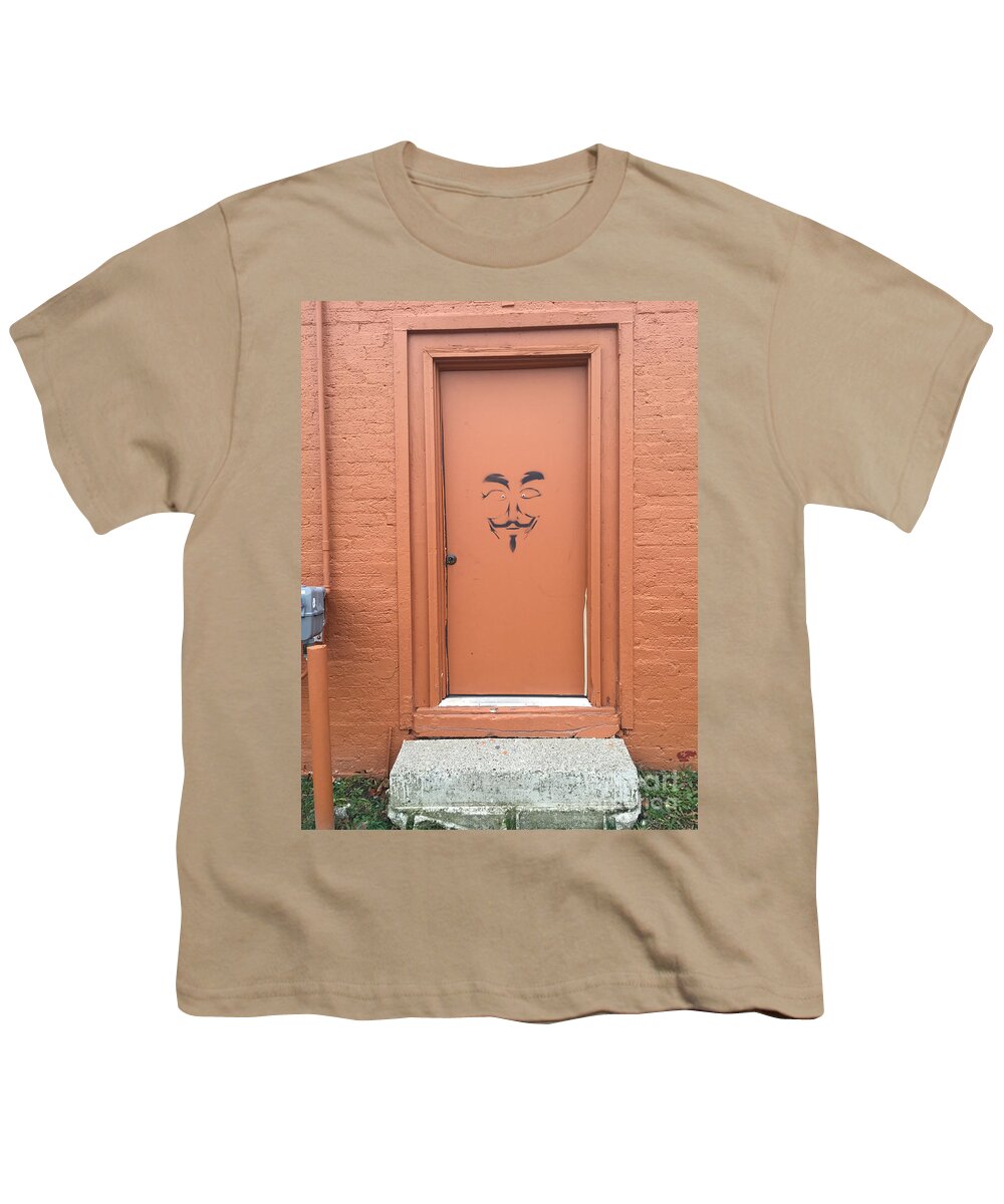 Graffiti Youth T-Shirt featuring the photograph Swann Door by Joseph Yarbrough