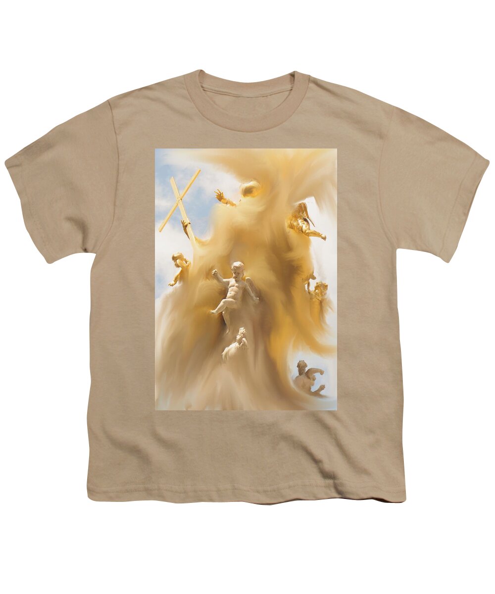 Religion Youth T-Shirt featuring the digital art The Whirlwind by Ian MacDonald