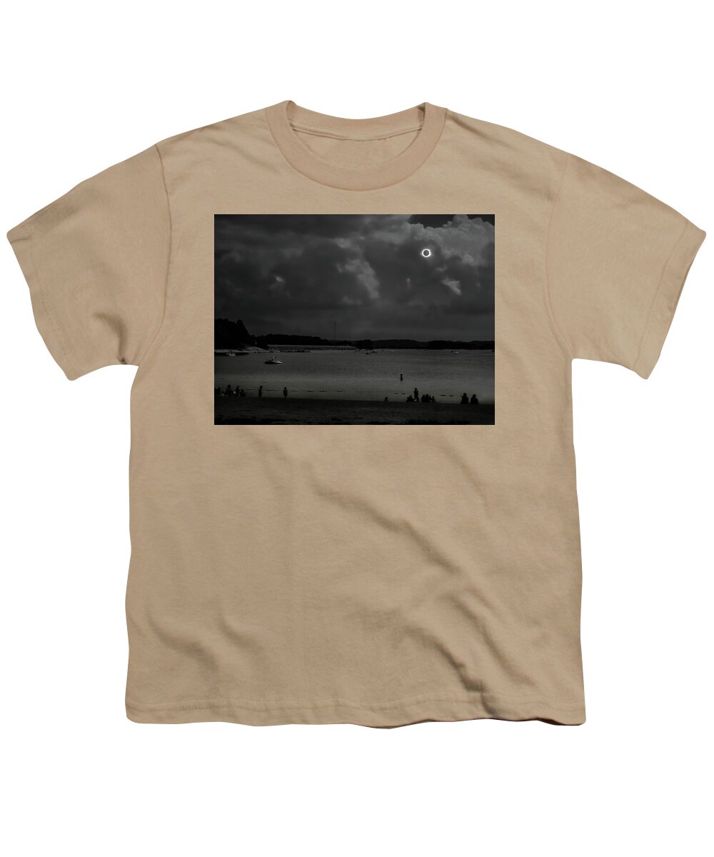 8/21/17 Youth T-Shirt featuring the photograph Total Solar Eclipse at Clemson by Louise Lindsay