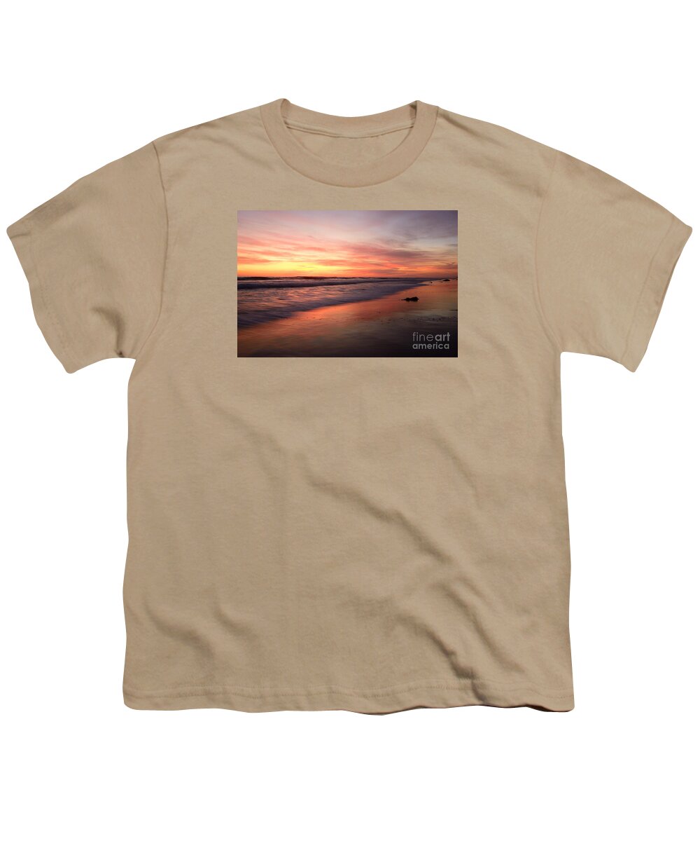 Landscapes Youth T-Shirt featuring the photograph Encinitas Waves by John F Tsumas
