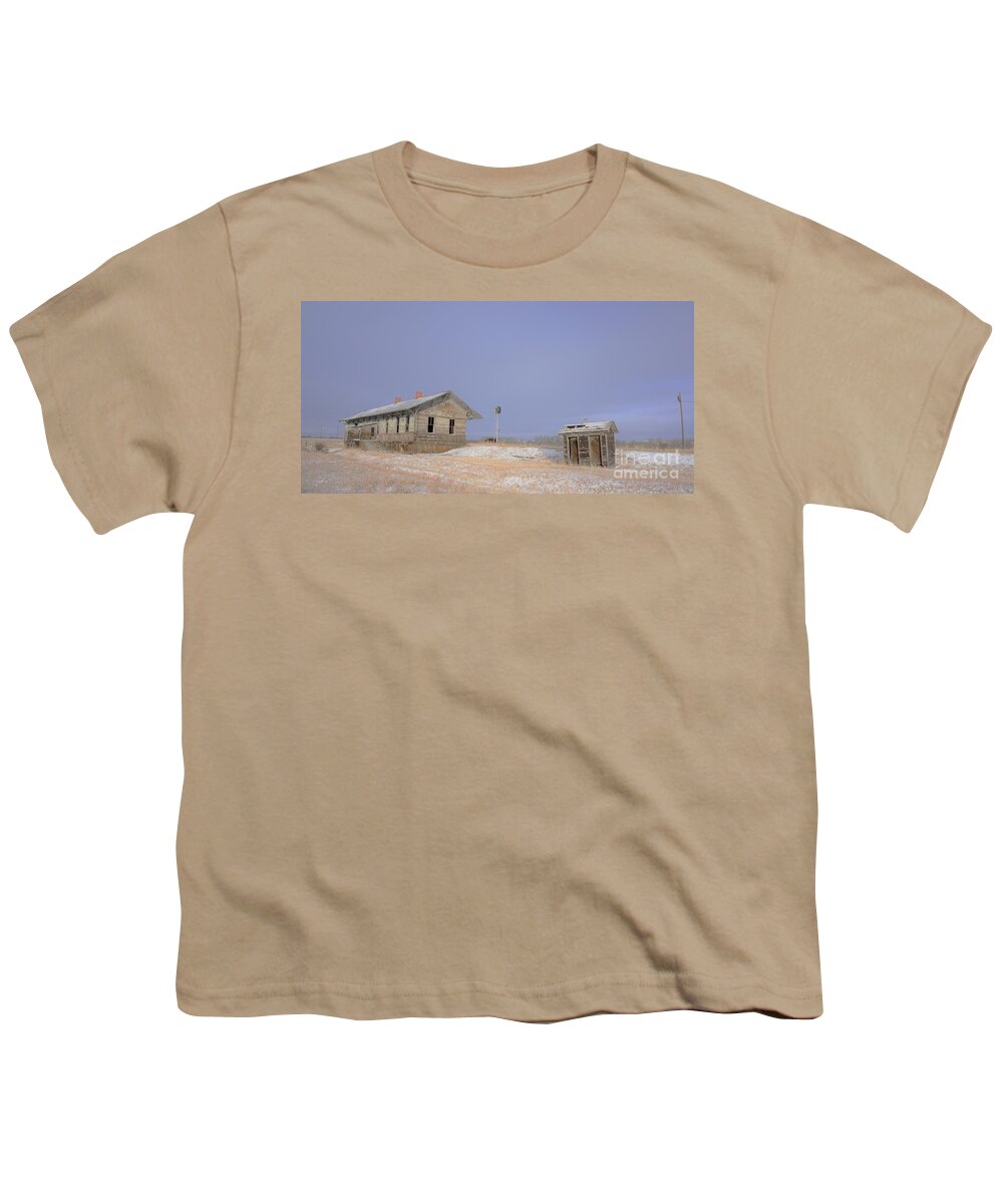 Old Things Youth T-Shirt featuring the photograph Waiting for the Train to Come by Merle Grenz