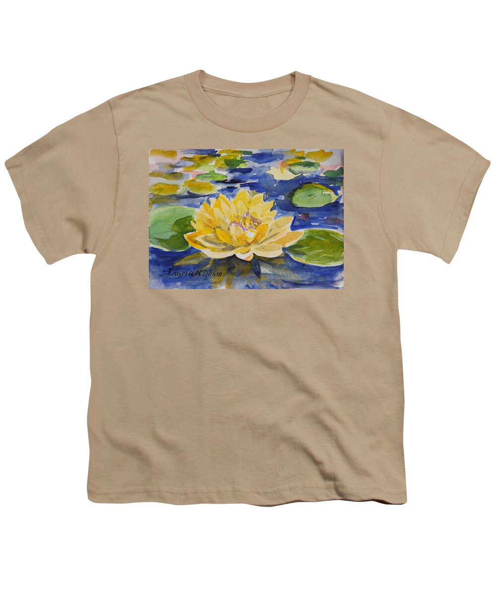 Flowers Youth T-Shirt featuring the painting Watercolor Series No. 213 by Ingrid Dohm