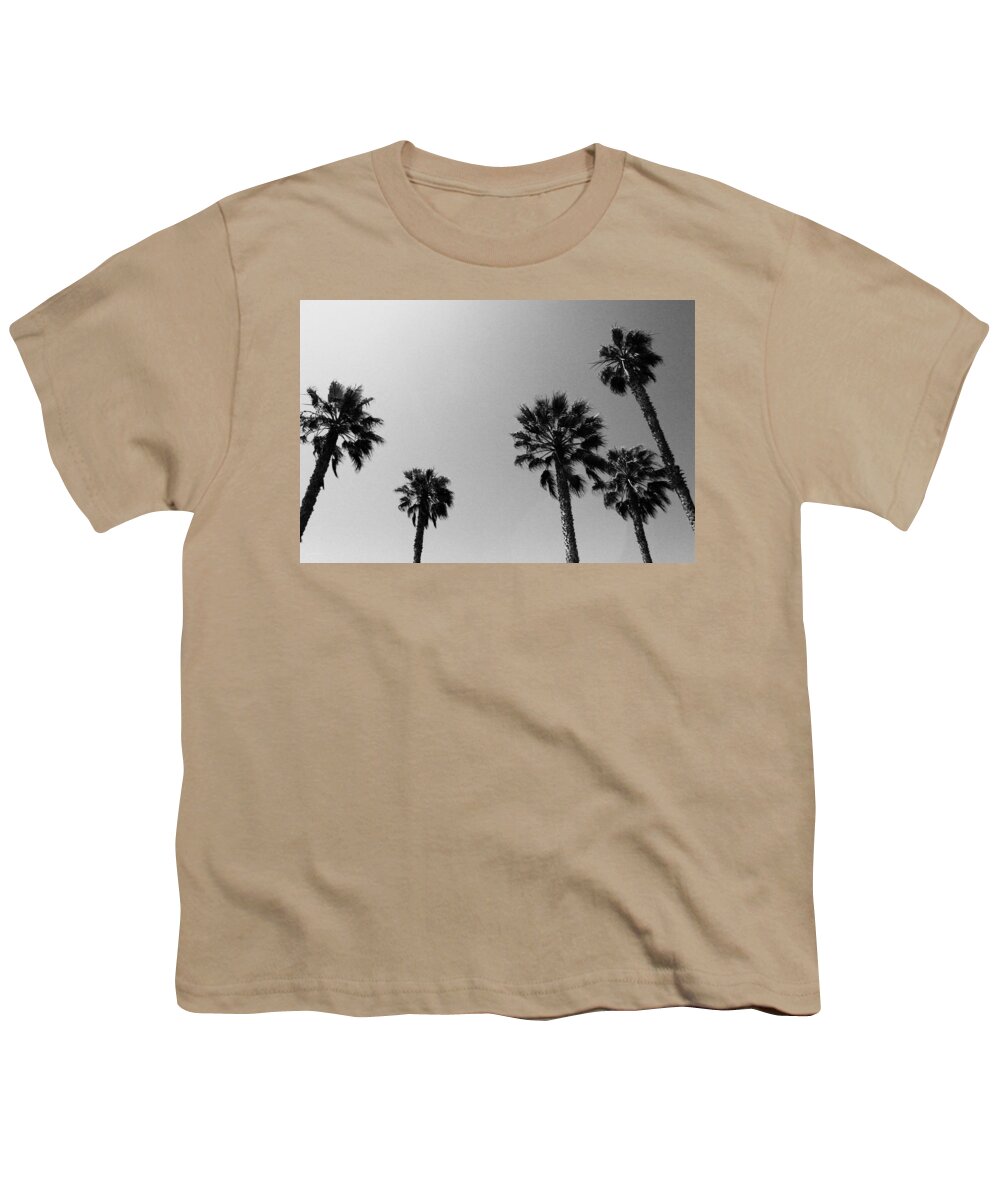 Palm Trees Youth T-Shirt featuring the photograph Wind In The Palms- by Linda Woods by Linda Woods