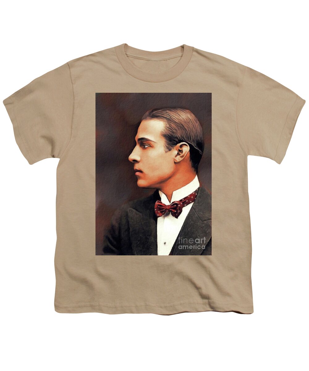Rudolph Valentino, Actor Youth T-Shirt by Esoterica Art Agency - Pixels