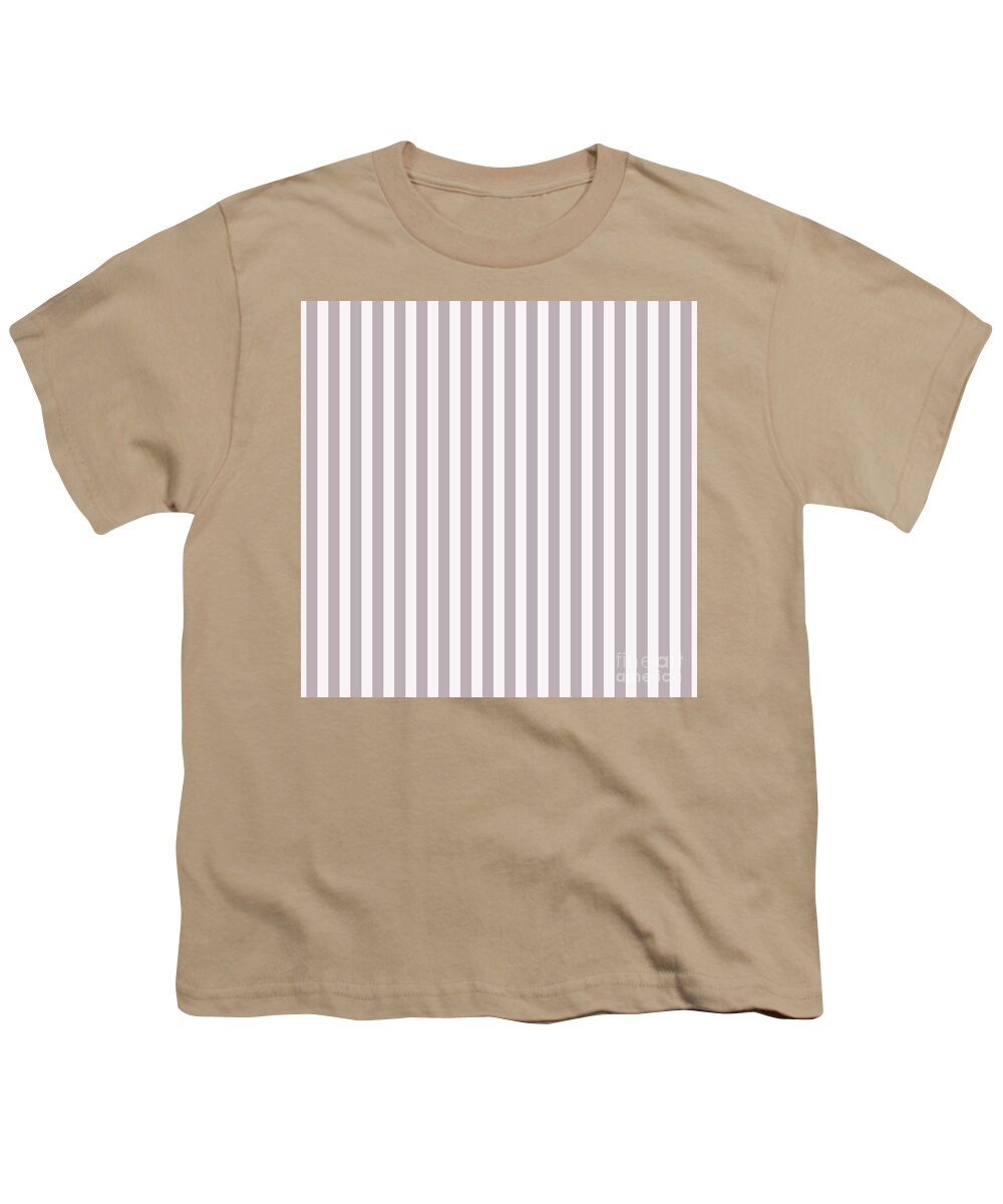 Annas Song Youth T-Shirt featuring the photograph Annas Song Soft Dusty Rose Stripes by Sharon Mau