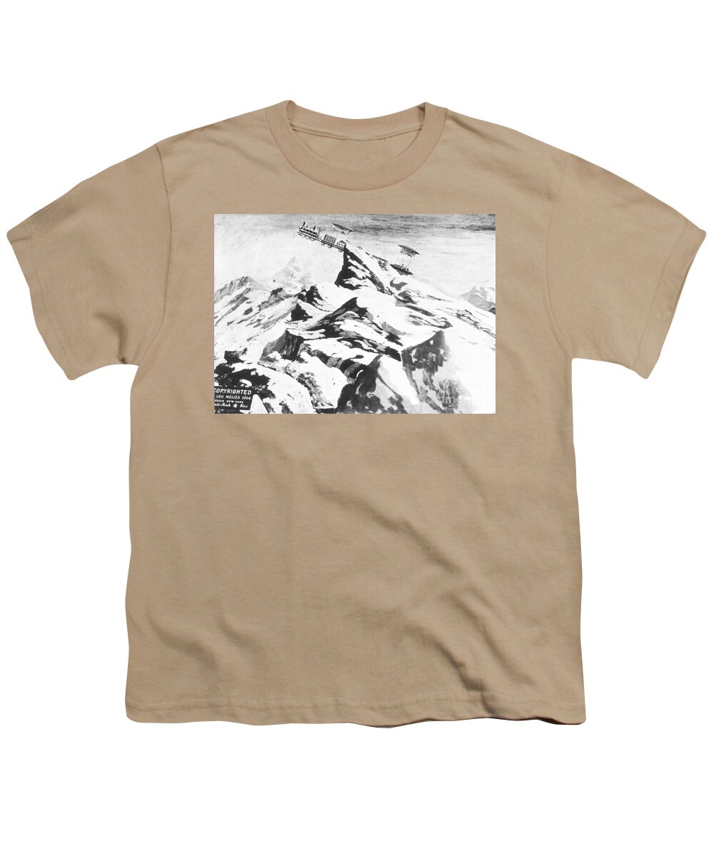 1904 Youth T-Shirt featuring the photograph Backdrop, 1904 by Georges Melies