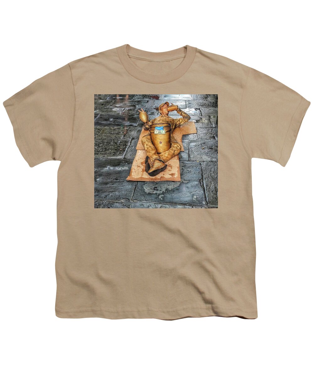 Street Art Youth T-Shirt featuring the photograph NOLA Street Art Alive by Portia Olaughlin