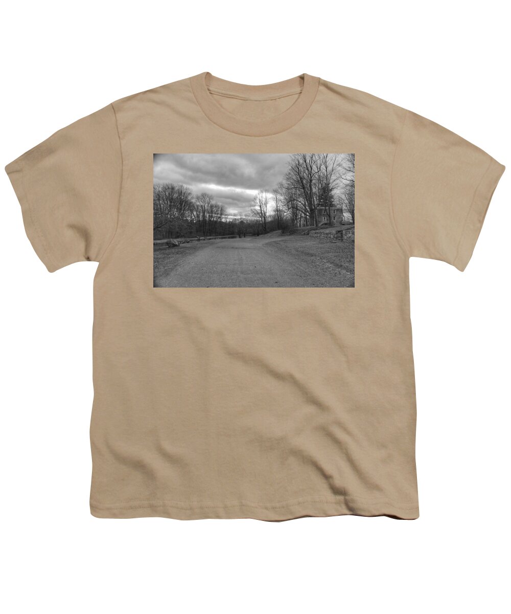 Waterloo Village Youth T-Shirt featuring the photograph Old Canal Road - Waterloo Village by Christopher Lotito