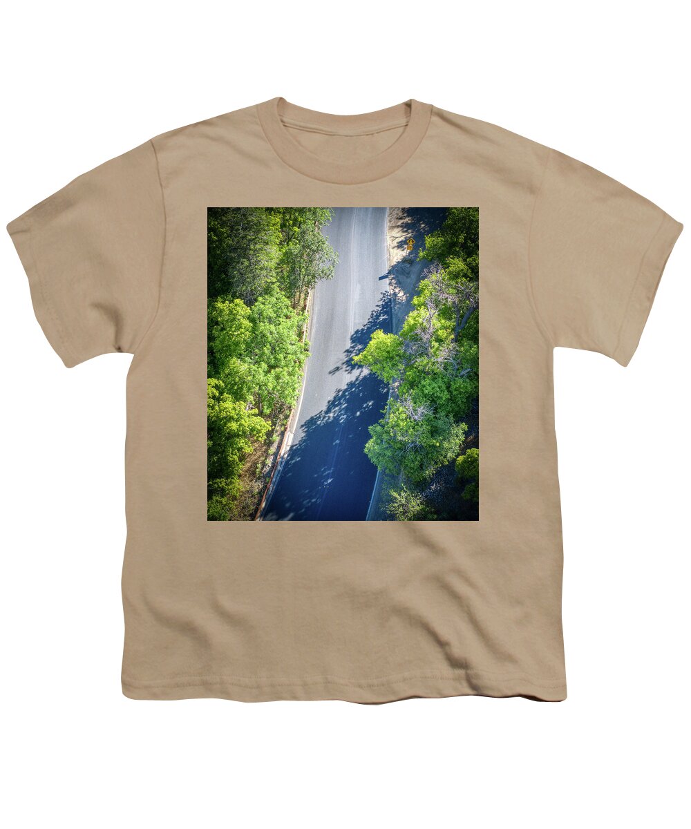 Sun Youth T-Shirt featuring the photograph Route 89A Sedona Top Down by Anthony Giammarino