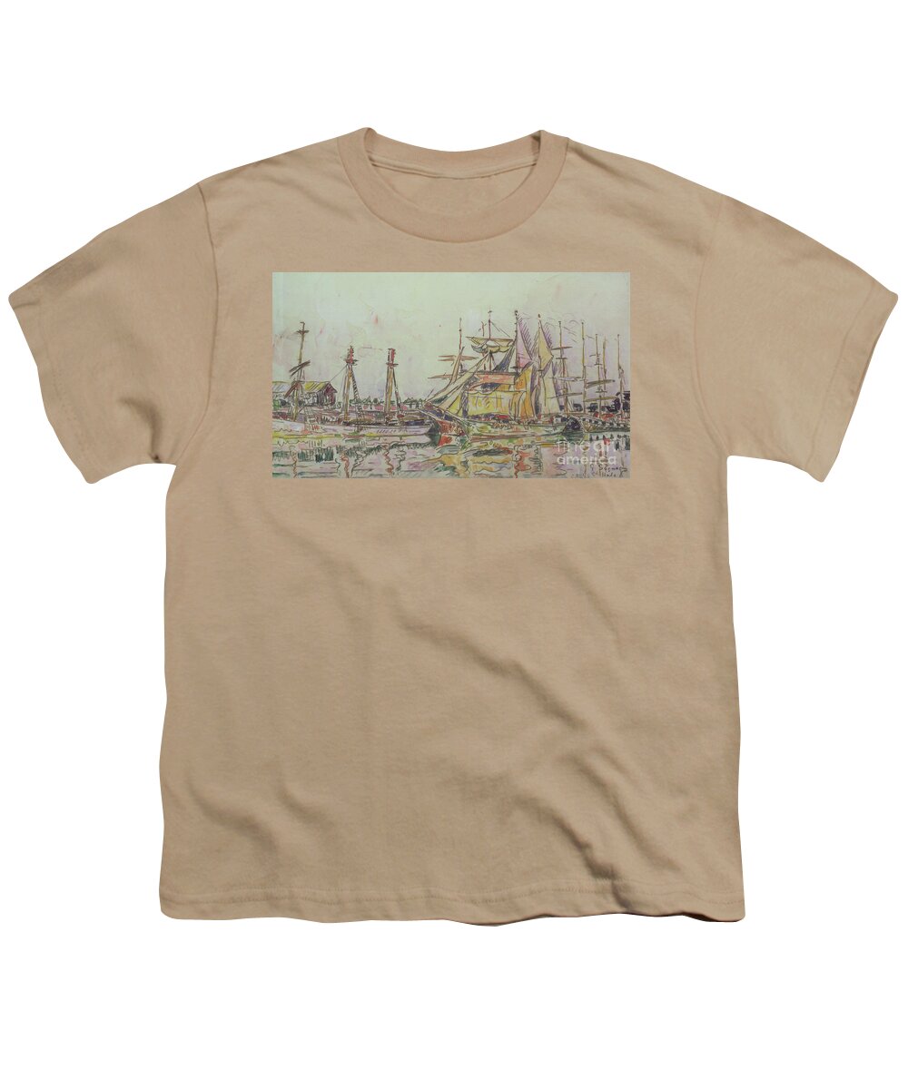 Signac Paul (1848-1903) Youth T-Shirt featuring the painting St. Malo, 1927 by Paul Signac