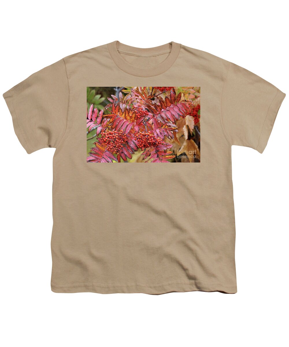 Autumn Leaves Youth T-Shirt featuring the photograph Textures and Colors of Autumn by Carol Groenen