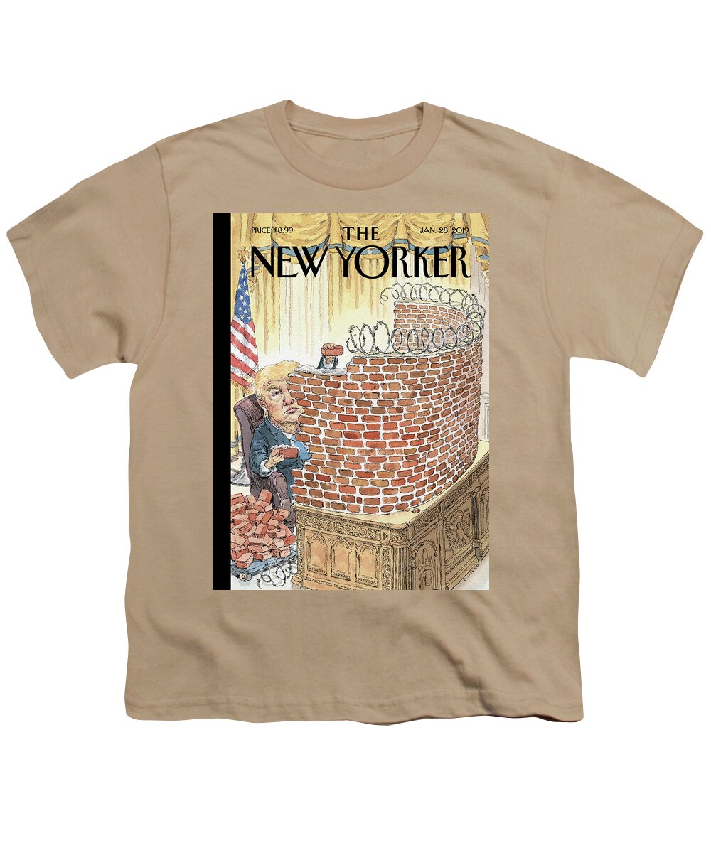 Walled In Youth T-Shirt featuring the painting Walled In by John Cuneo