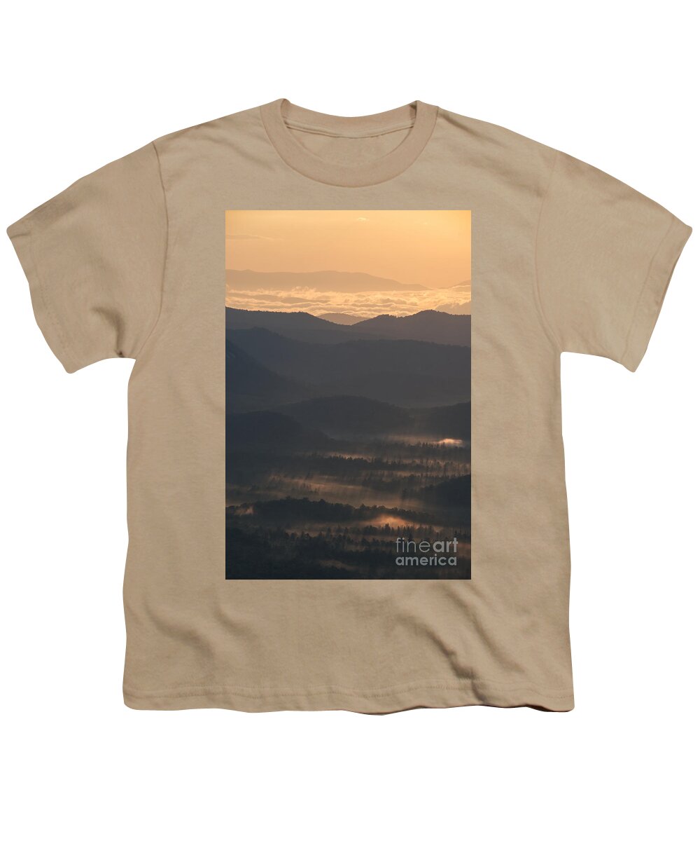 Blue Ridge Parkway Youth T-Shirt featuring the photograph Scenic Overlook 2 #1 by Phil Perkins