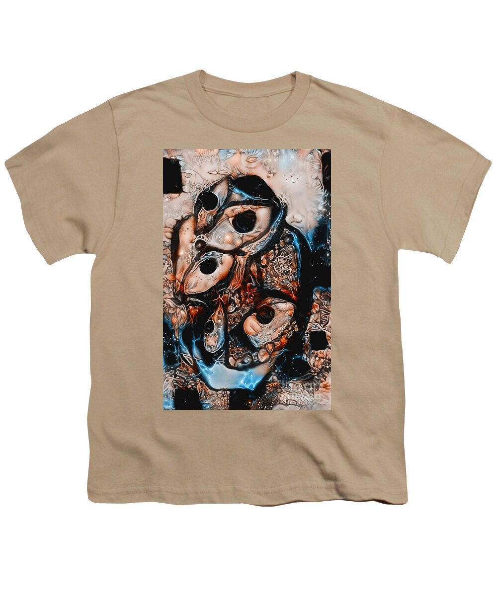 Contemporary Art Youth T-Shirt featuring the digital art 23 by Jeremiah Ray