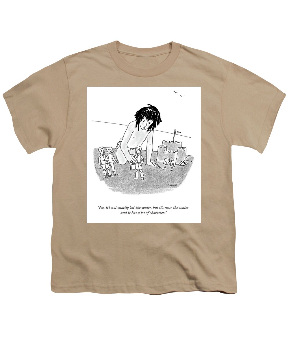 A25717 Youth T-Shirt featuring the drawing A Lot Of Character by Everett S Glenn
