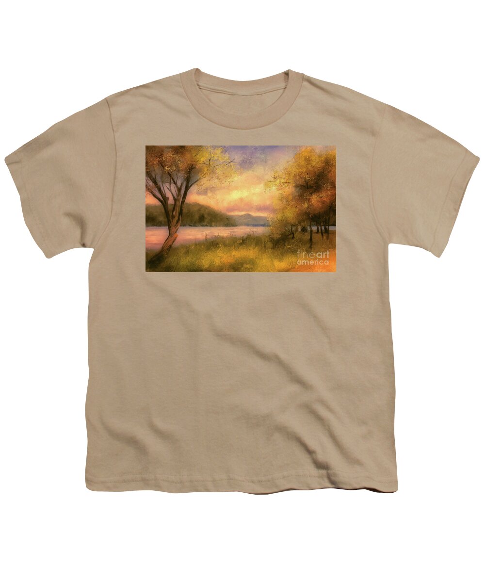 Autumn Youth T-Shirt featuring the digital art A Soft Autumn Afternoon by Lois Bryan