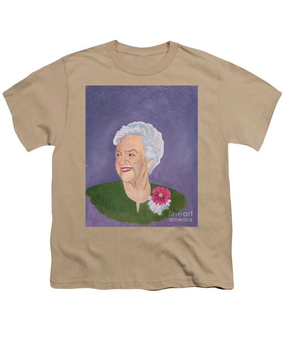 Relative Youth T-Shirt featuring the painting Aunt Ruth by Jerry Walker